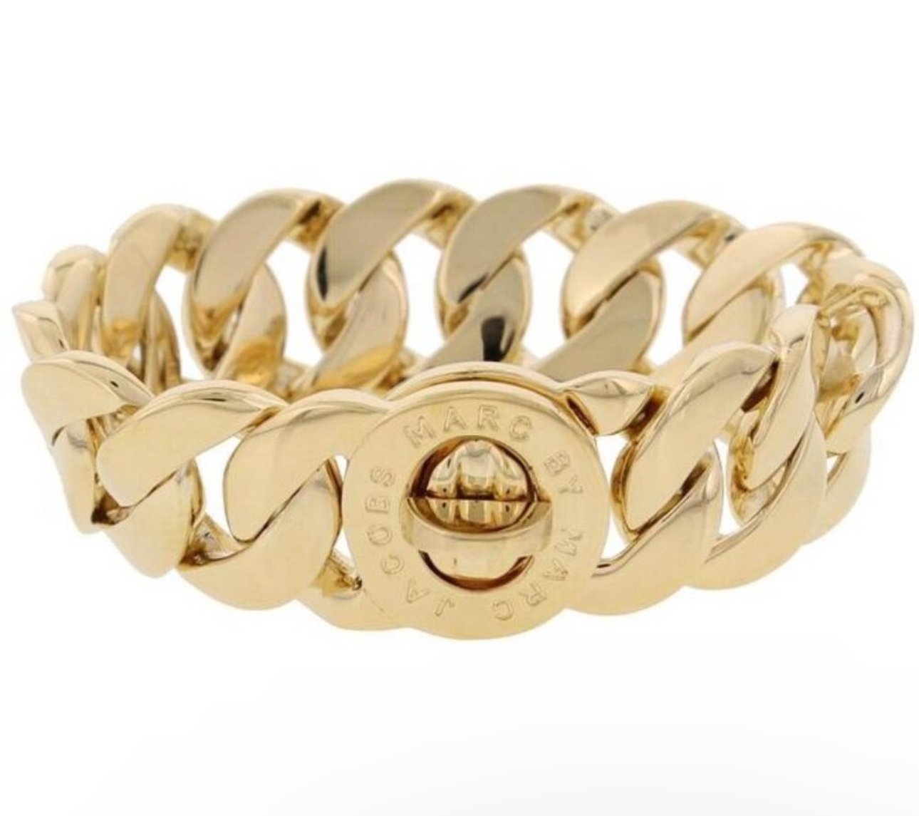 FIRM! Marc Jacobs NWT Katie Logo Link Bracelet w/Dust Bag