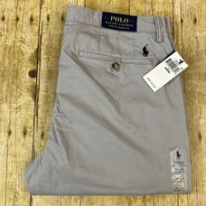 Polo Ralph Lauren Stretch Straight Fit Chino Pants Gray 34X34 NEW NWT (36X34)