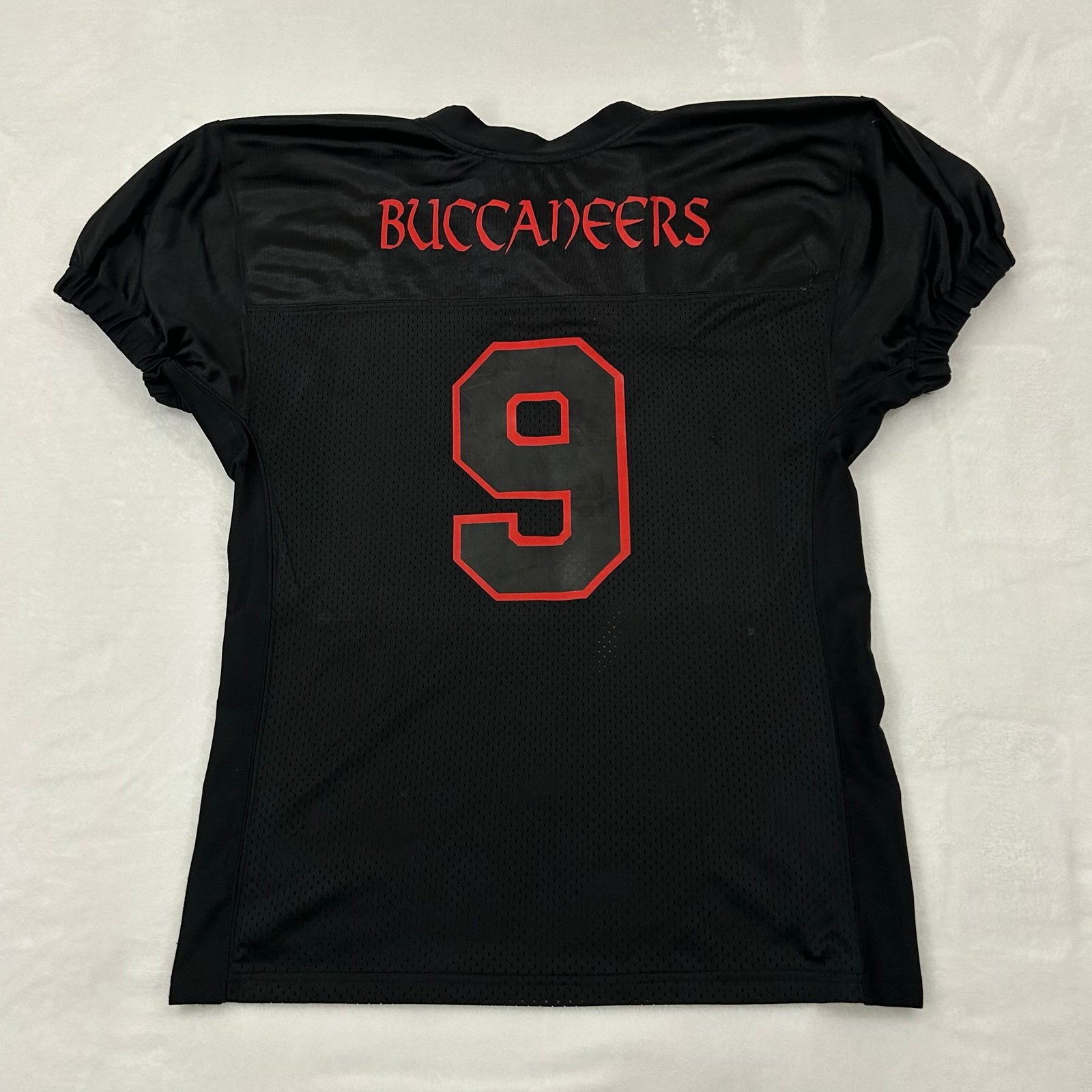 Vintage Buccaneers Logo Badger Sport #9 Black Football Jersey Youth L / Men XS