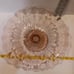 Vintage Heisey Laverne 11 1/2 Pink Depression Glass Footed Fruit Bowl