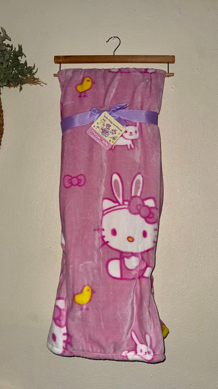 Hello kitty blanket/ trow