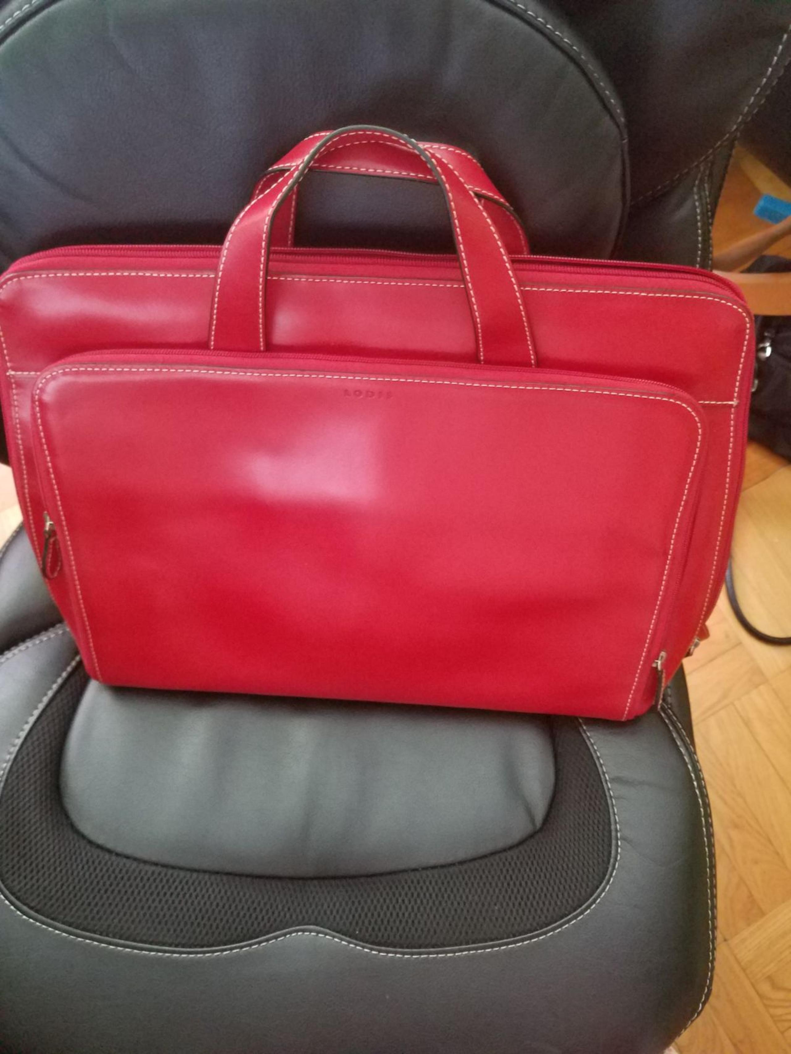 Lodis Red Brief case / hand bag
