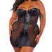 Queen Lust & Faux Leather Mini Dress