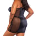 Queen Lust & Faux Leather Mini Dress