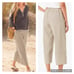 EUC Garnet Hill Banded Linen Beach Pants | Sz 8