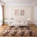 Fluffy Soft Tie-Dye Bedroom Rug, 5x7 Feet Tie-Dyed Large