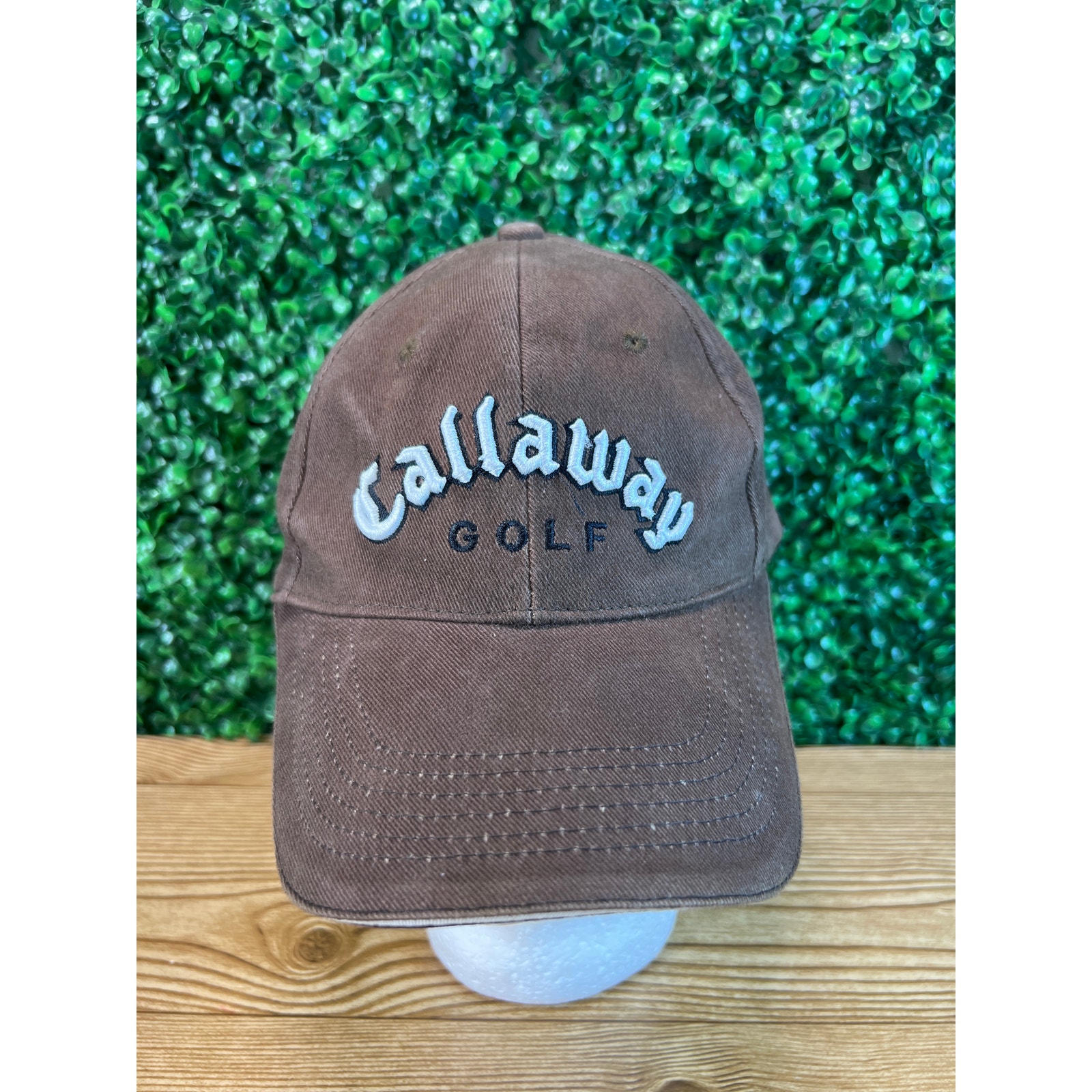 Vintage Made in Korea Callaway Golf Brown Adjustable Hat Adult Cap Rare Gift