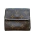 Louis Vuitton Brown Coated Canvas Monogram LV Wallet