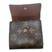Louis Vuitton Brown Coated Canvas Monogram LV Wallet