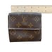 Louis Vuitton Brown Coated Canvas Monogram LV Wallet