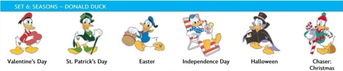 Disney Pin 2025 Hidden Mickey Donald Christmas Chaser Pin & St. Patrick’s Day