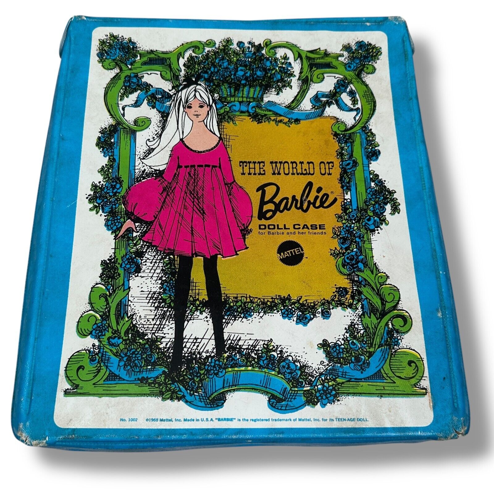 Vintage 1960s The World of Barbie Carrying Case with Doll Clothing & Accessories