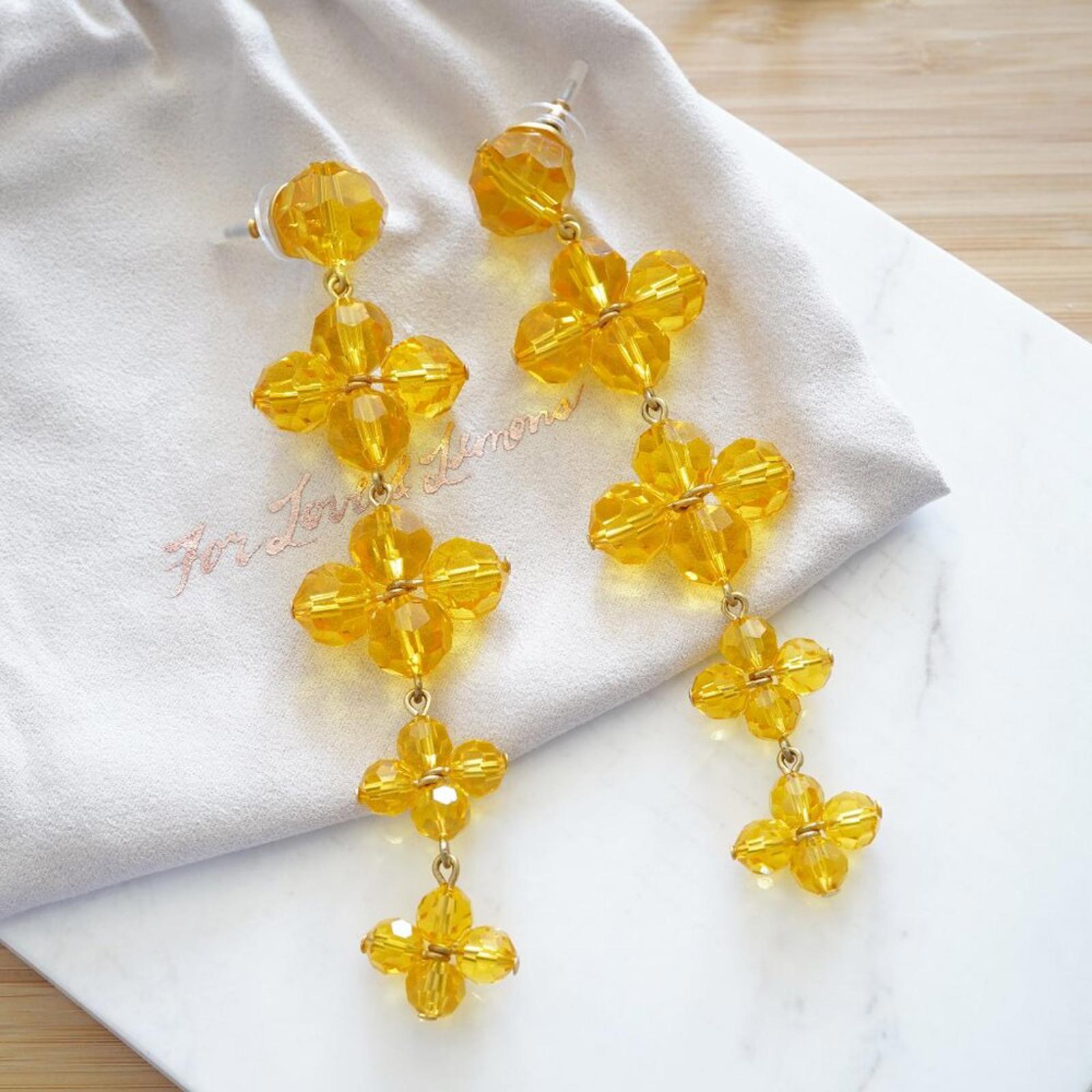 For Love & Lemons West End Tiered Jewel Earrings