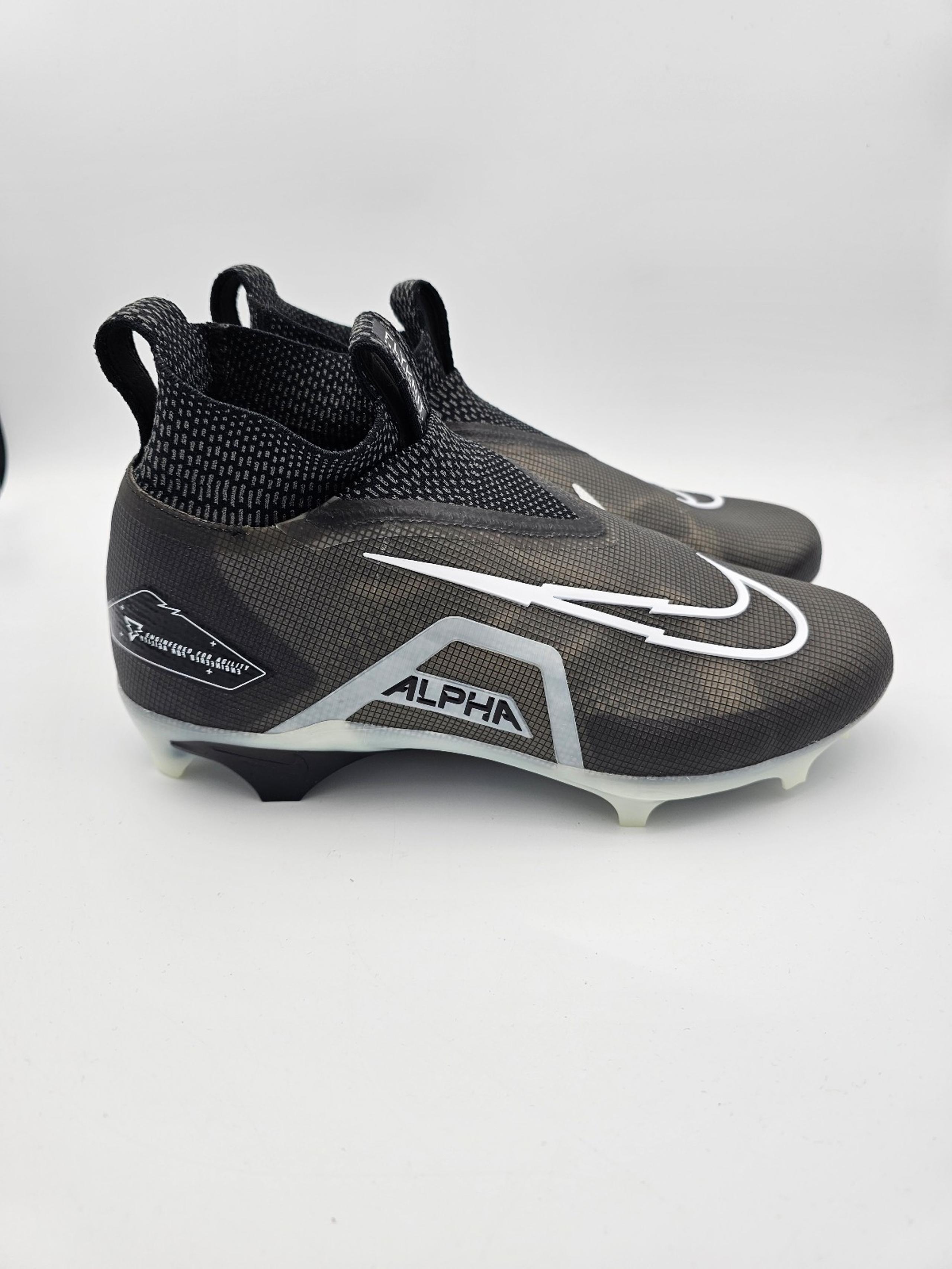 Nike Alpha Menace Elite 3 'Black Iron Grey' Football Cleats Mens Size 9.5