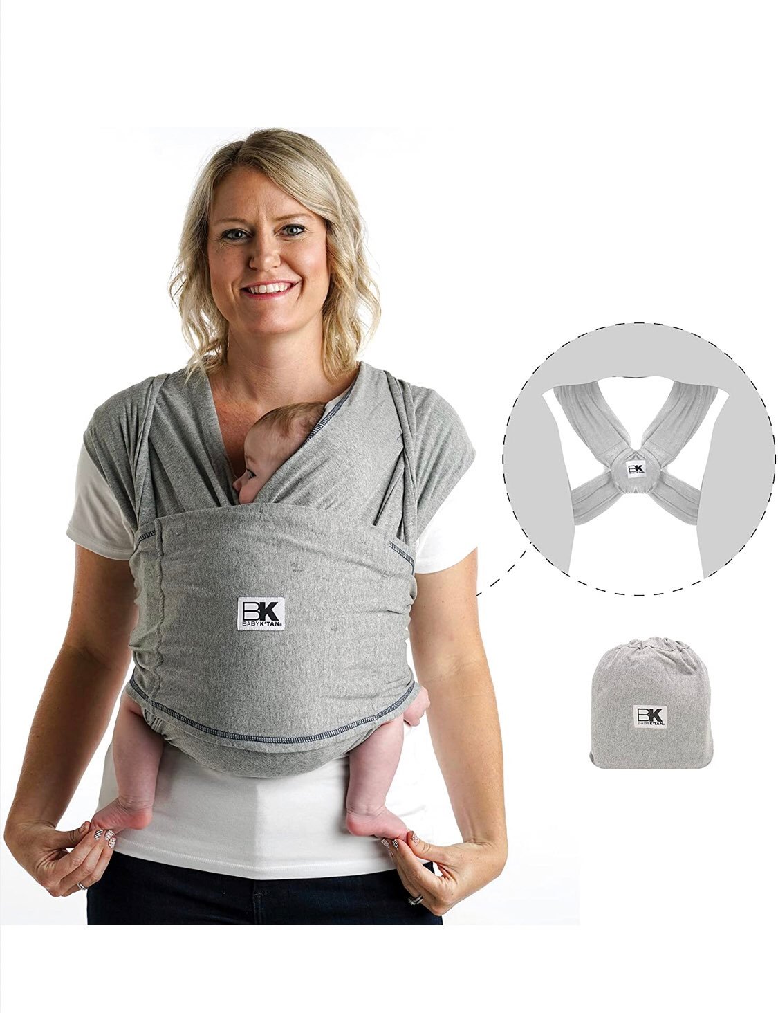Baby K'Tan XS sixe 2-4. Grey