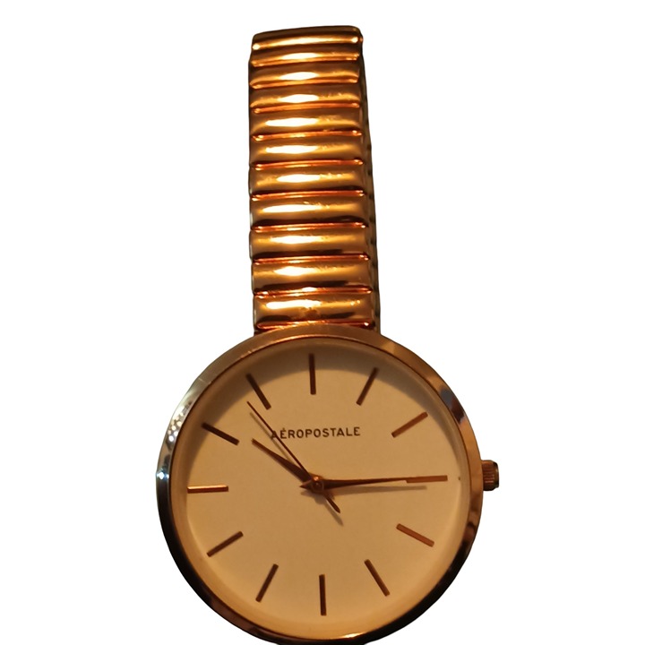 aeropostale gold tone writstwatch