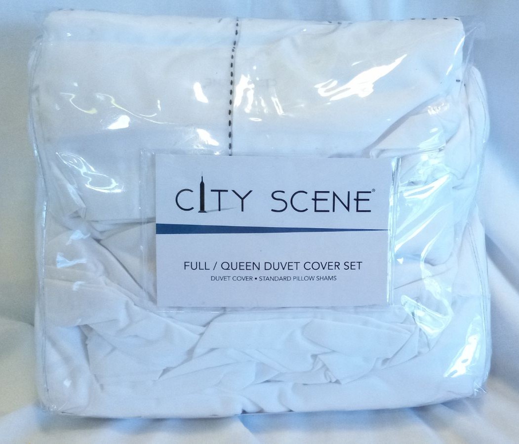 DUVET COVER SET CITY SCENE FULL QUEEN SHAMS