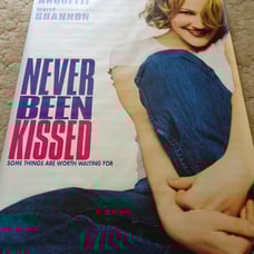 NEVER BEEN KISSED - MOVIE BANNER - WITH DREW BARRYMORE (VINYL)