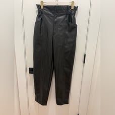 Madewell Faux Leather Paper Bag Pants Black Size 2 Relaxed Fit Ankle