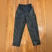 Madewell Faux Leather Paper Bag Pants Black Size 2 Relaxed Fit Ankle