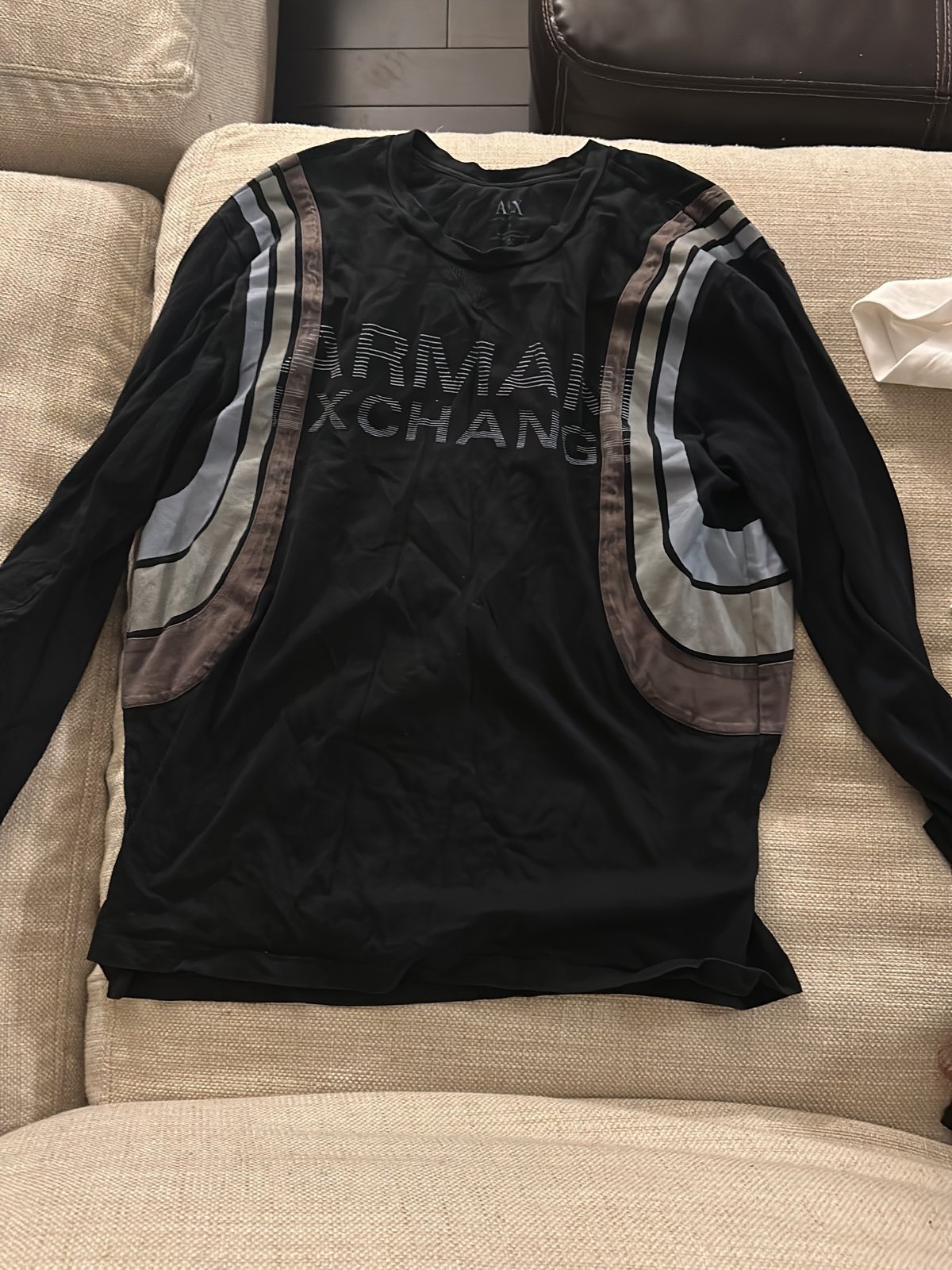mens long sleeve armani exchange shirt size L