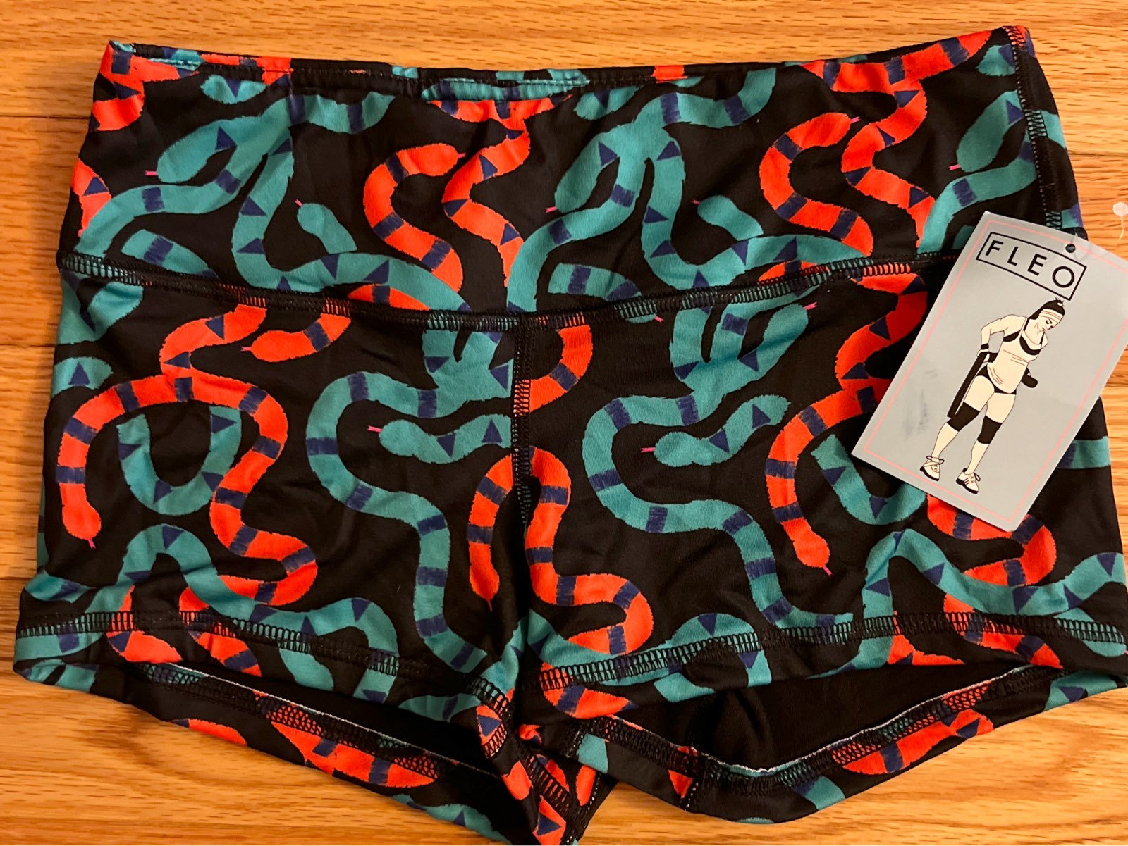 FLEO Snake Print Shorts