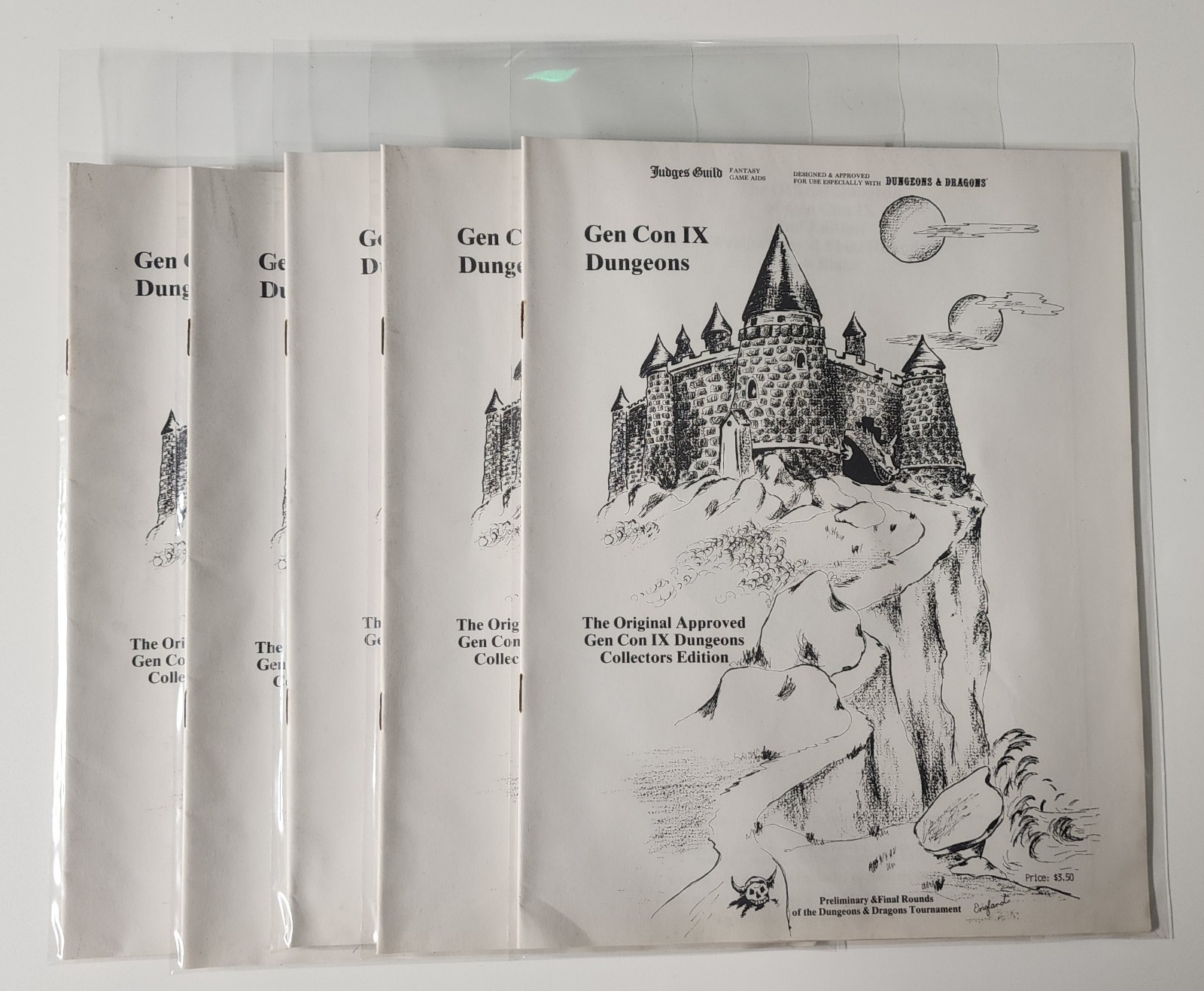 x1 Judges Guild Dungeons & Dragons D&D Module Gen Con IX Dungeons 2nd 1978 VG+