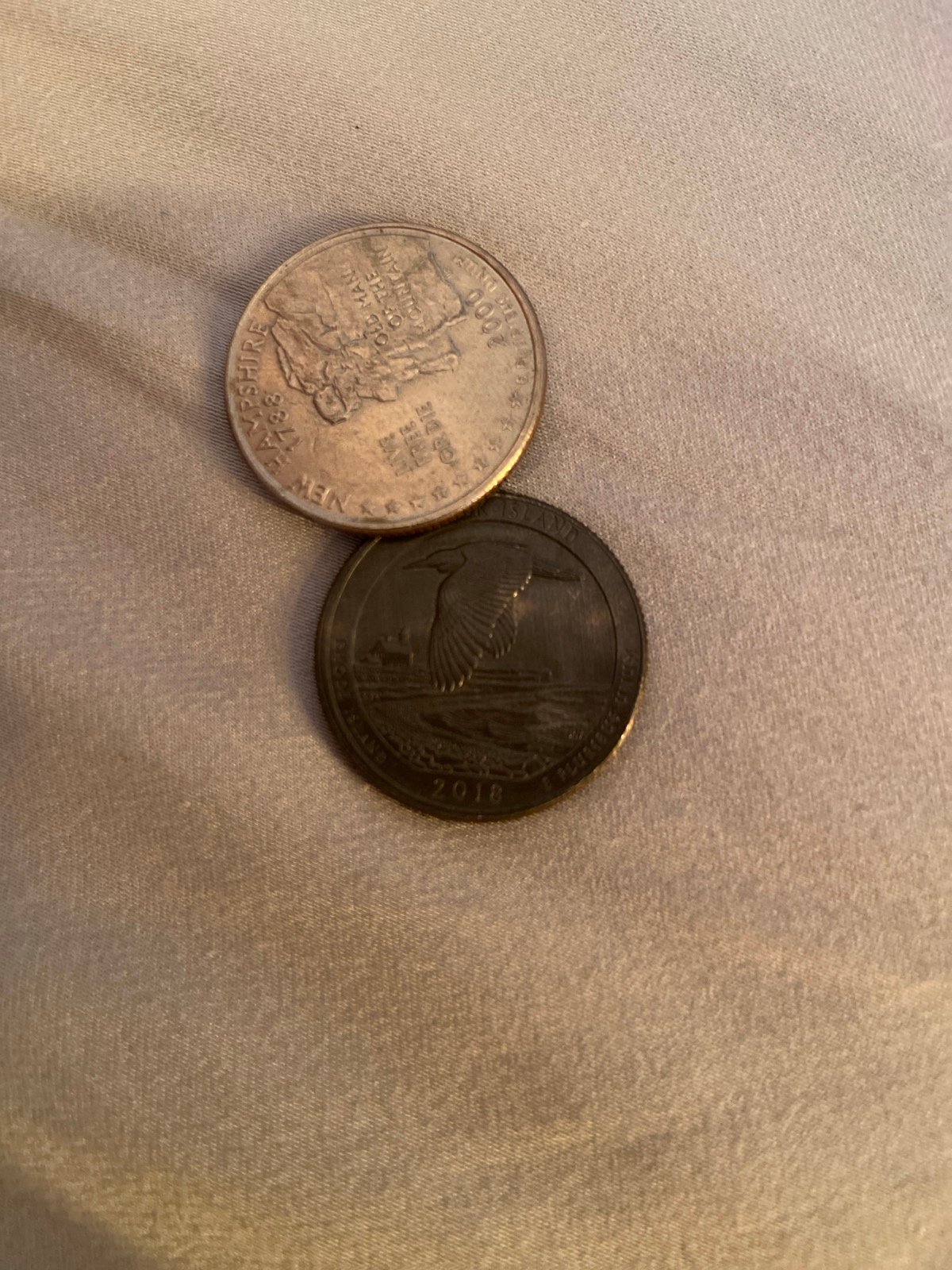 Black beauty Quarter, 2018 p mint mark. - detail