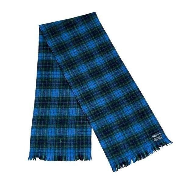 Vintage Polo Ralph Lauren LambsWool Plaid Scarf