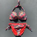 Victorias Secret 34C/L retro plaid push-up bikini