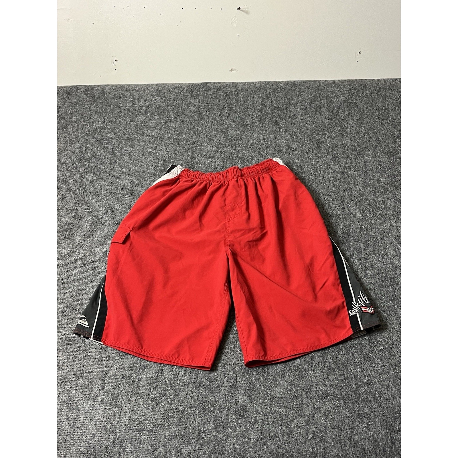 VTG Quicksilver Cargo Board Shorts Swim Trunks Mesh Lined