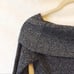 New York & Company Gray Off Shoulder Top