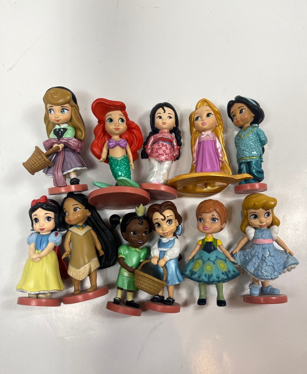 Disney Princess Animators Collection Set of 11 Figures Play Set Figurine Cake