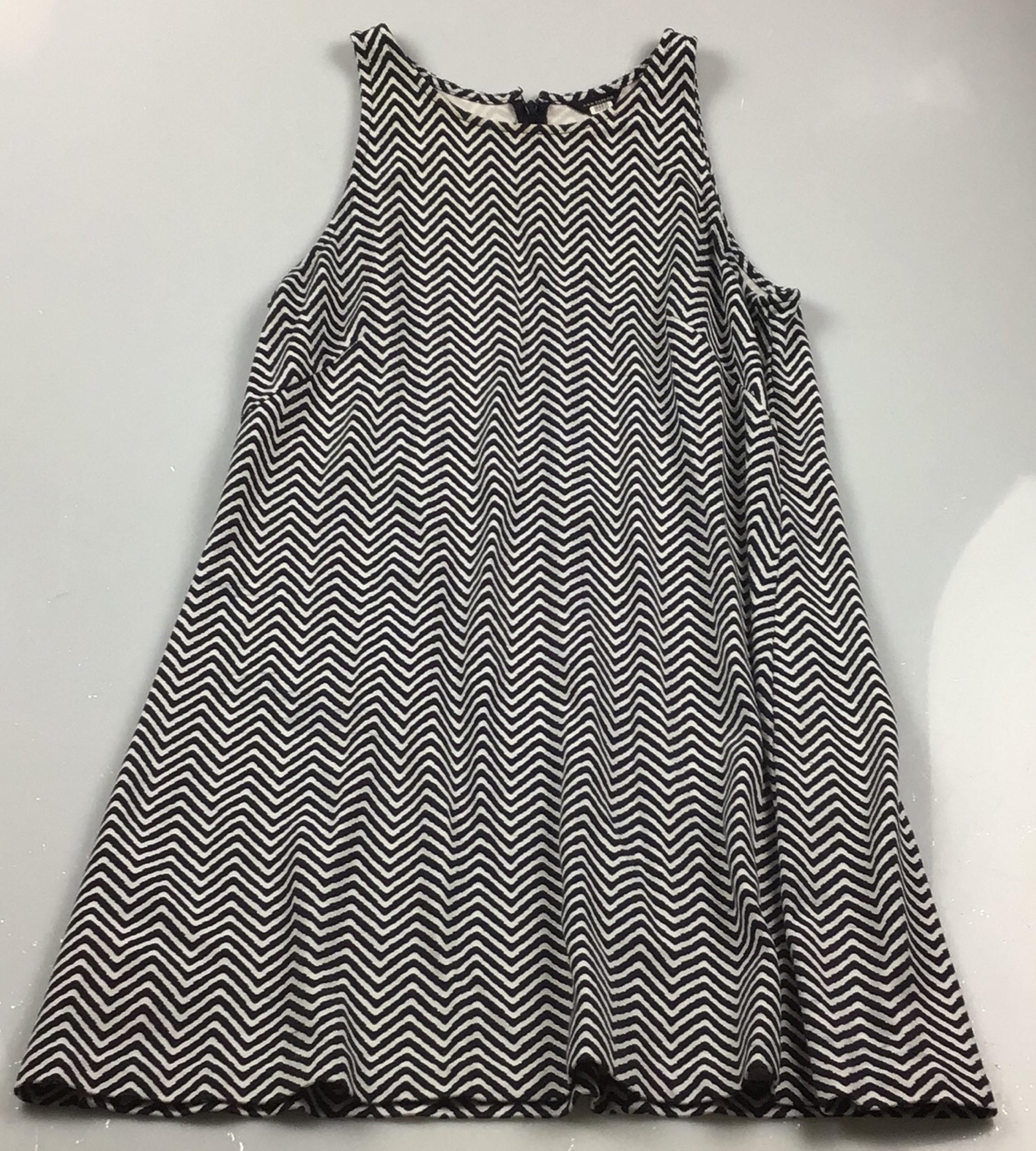 Ann Taylor women’s knee-length dress white/navy blue size S