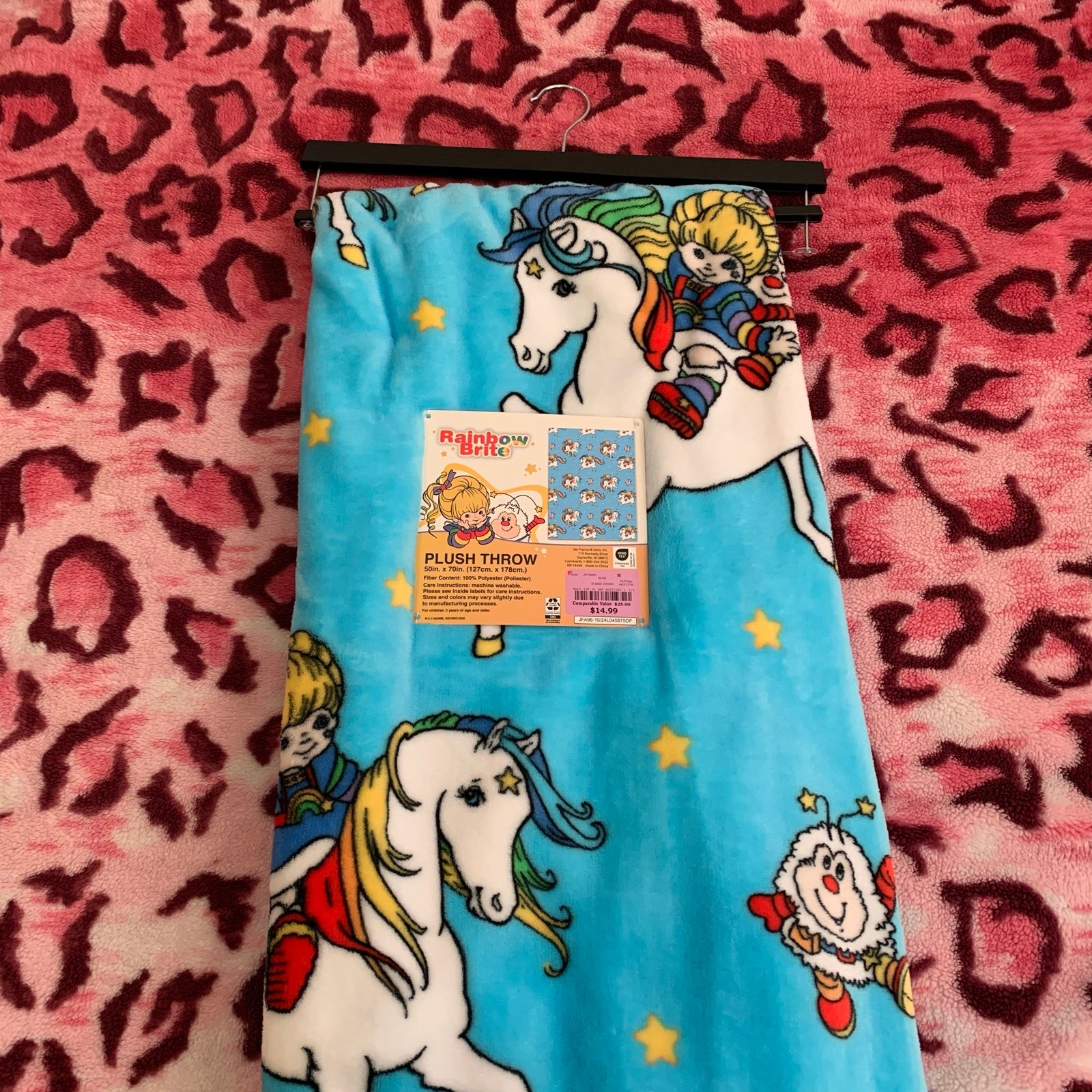 Rainbow Brite Blanket (Blue Unicorn)