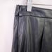 H BY HALSTON Black Paneled Faux Leather Skirt Size Large Midi Length