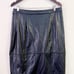 H BY HALSTON Black Paneled Faux Leather Skirt Size Large Midi Length