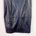 H BY HALSTON Black Paneled Faux Leather Skirt Size Large Midi Length