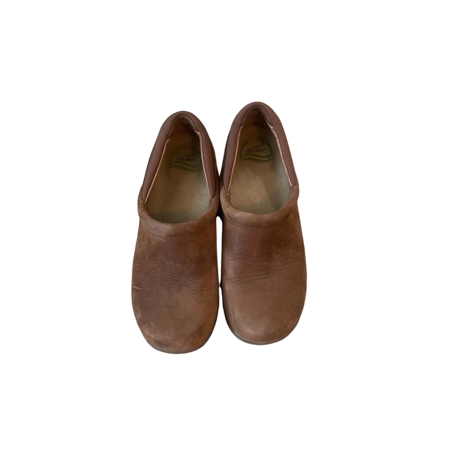 Dansko size 8 brown suede clogs