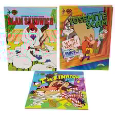 VTG Looney Tunes Coloring Activity Books 1996 Tazinator Yosemite Scam Slam Sandw