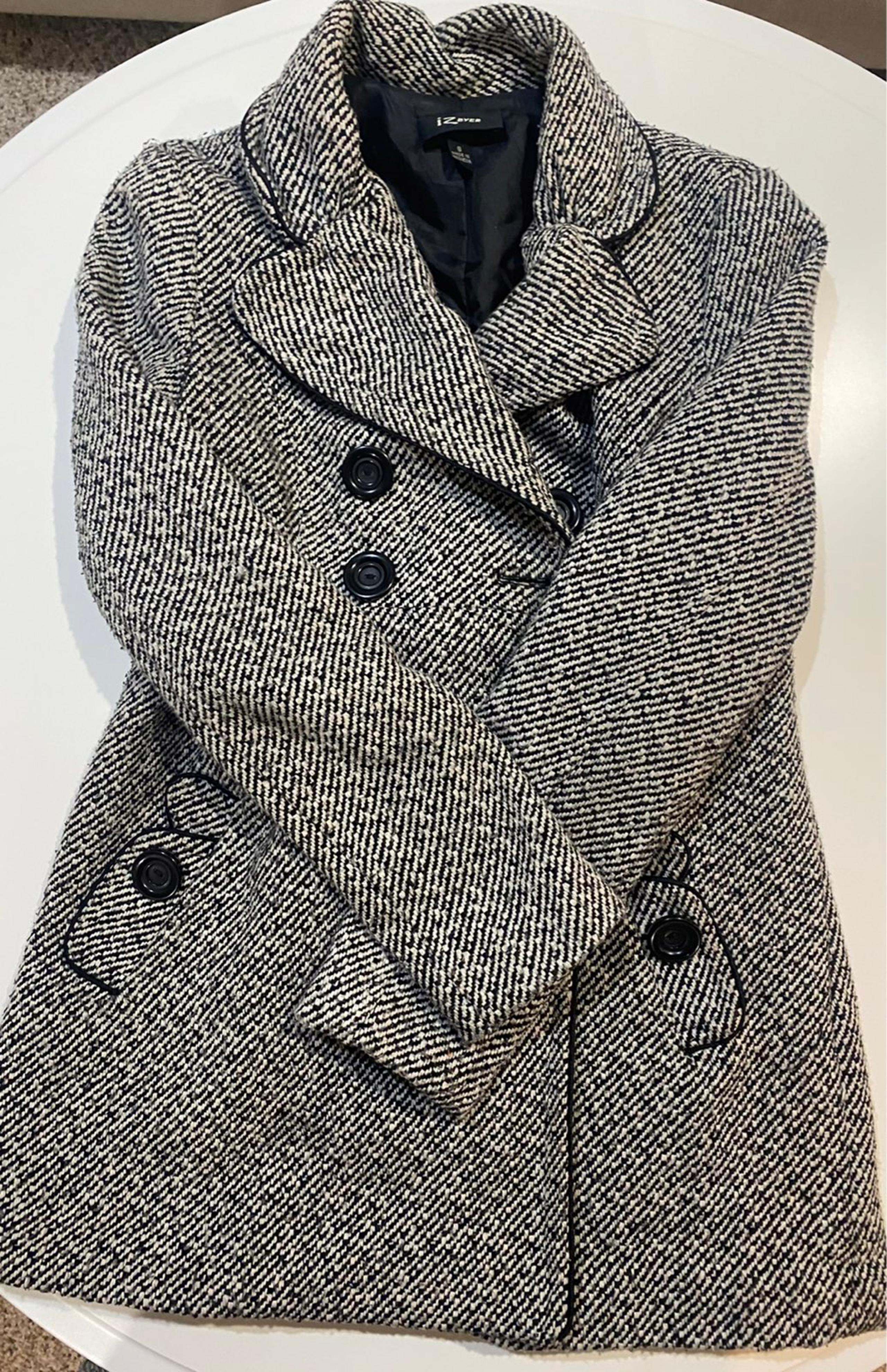 Black & White Pea Coat