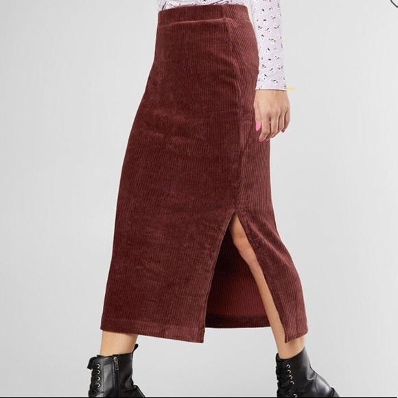 Free People Corduroy Tube Skirt
