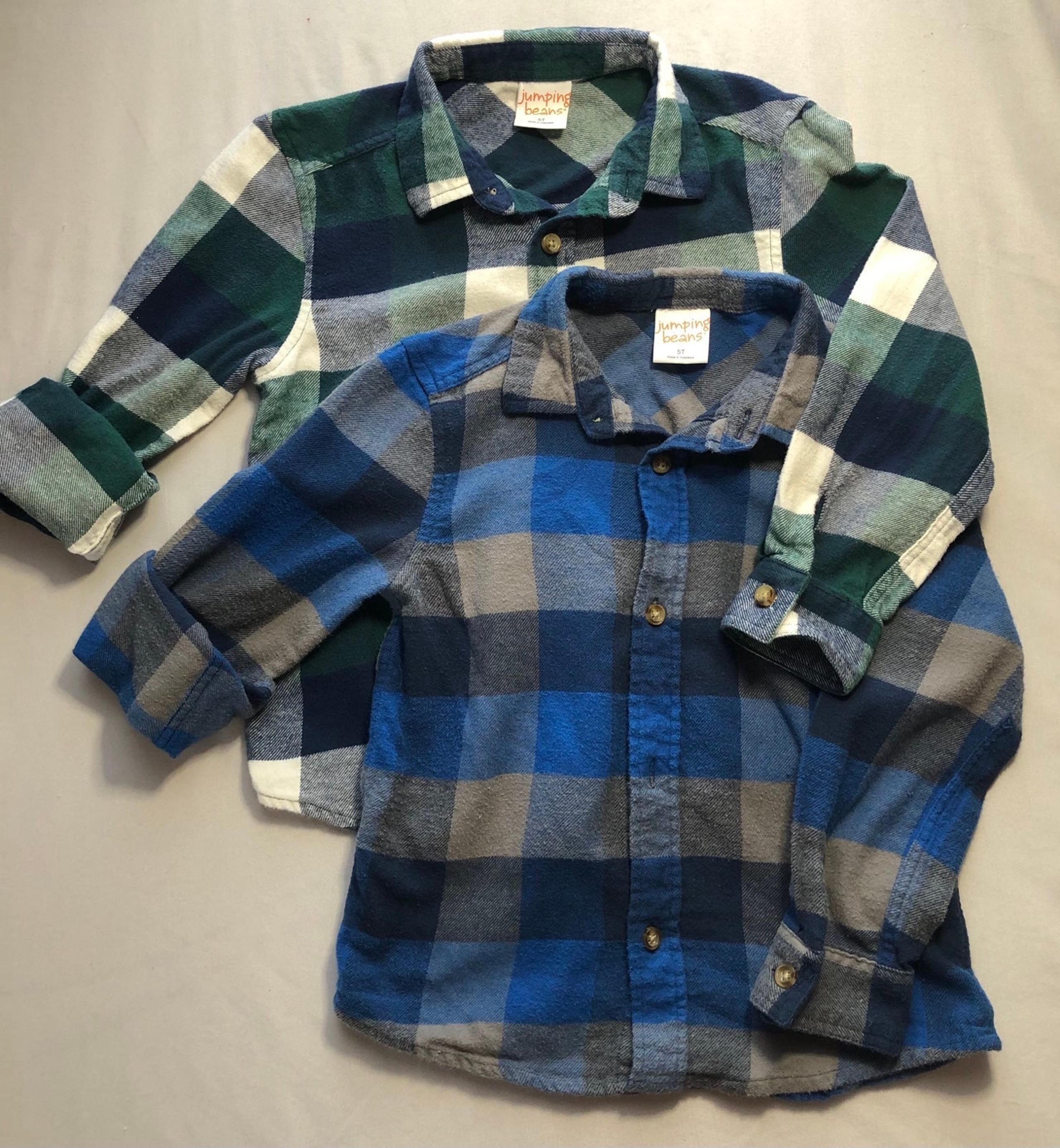 Flannel longsleeves kids bundle
