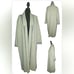 Zara Knit Italian Wool Blend Kimono Long Open Front Sweater Coat Medium