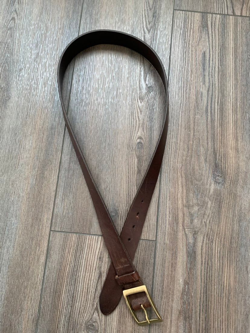 Leather belt