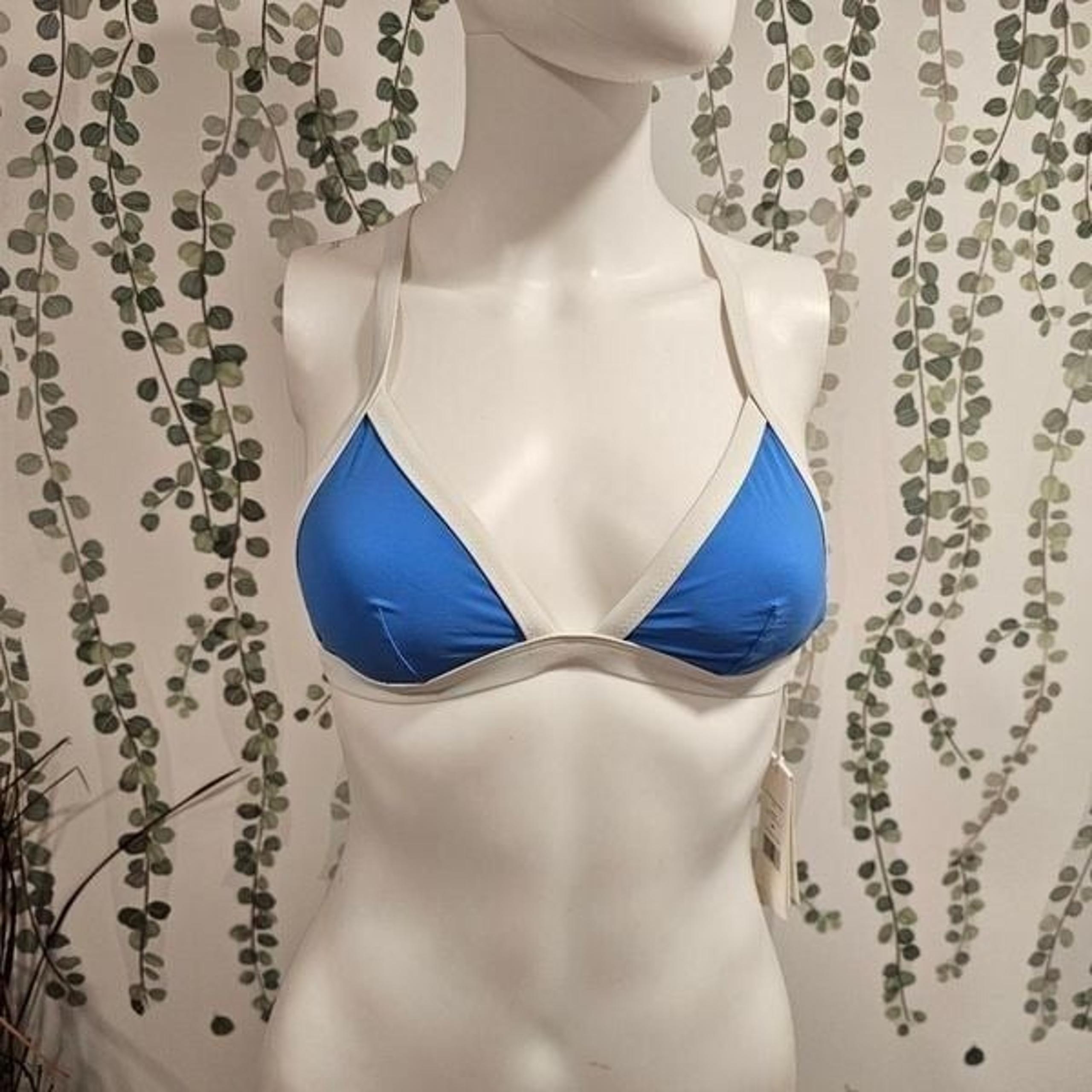 Tory Burch Sport Blue Bikini Top XS