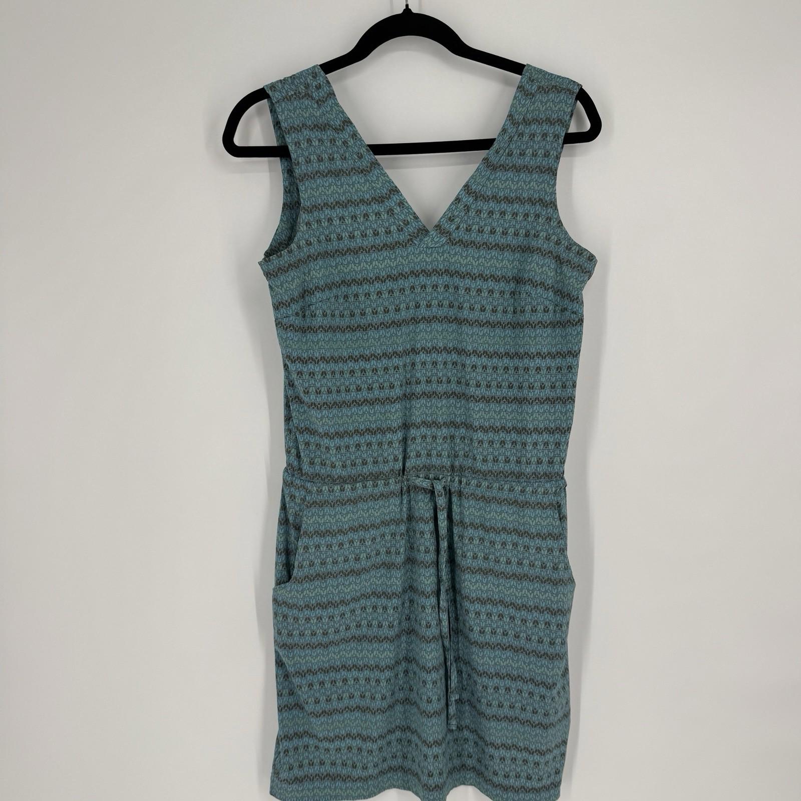 Toad & Co dress XS printed sleeveless outdoor hiking camping gorpcore summer