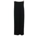 Enza Costa Silk Blend Ribbed Jersey Midi Pencil Skirt Side Slit Black Size Small