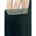 Enza Costa Silk Blend Ribbed Jersey Midi Pencil Skirt Side Slit Black Size Small