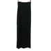 Enza Costa Silk Blend Ribbed Jersey Midi Pencil Skirt Side Slit Black Size Small